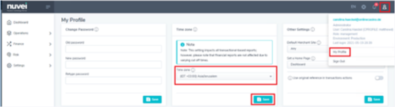 Dashboard - Nuvei Documentation